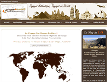 Tablet Screenshot of le-voyage-autrement.com